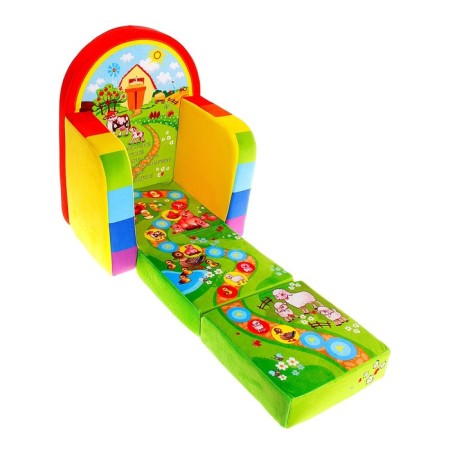 Soft toy "chair-bed of a farm" with a playing cube-1