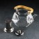 Glass teapot with a bamboo cover and metal sieve "Octo", 1.2 liters