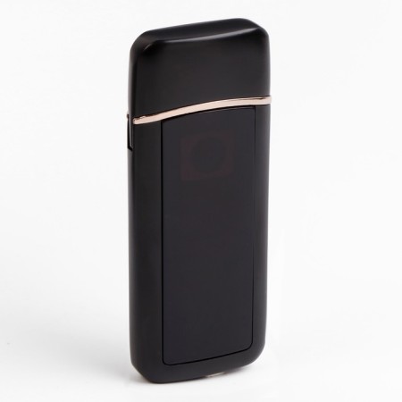 Electronic lighter "gentleman", USB, spiral, 3 x 7.3 cm, black-1