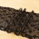 Lace elastic fabric, 180 mm × 2.7 ± 0.5 m, black color