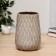 VAZA Ceramics Table "Asel" 12x18 cm D-10 cm, gray-golden