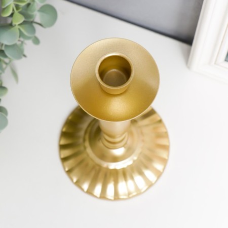 Summary Metal for 1 candle "Provence" gold 22x11x11 cm-2