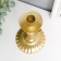 Summary Metal for 1 candle "Provence" gold 22x11x11 cm