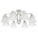Emma 33 cm chandelier, D 80 cm, 8x60W E27