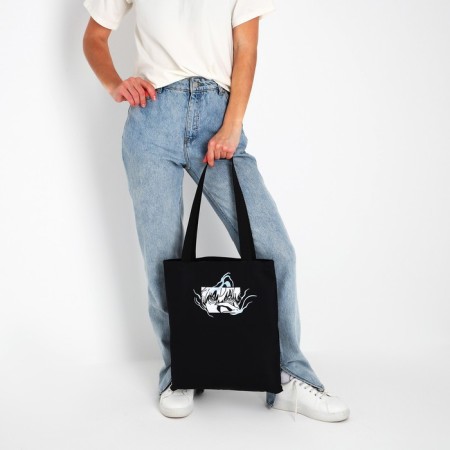 Bag Schoper "Anime" 35x0.5x40 cm, Department without lightning, without lining, Black-6