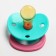 Latex orthodontic “tenderness” nipple with a ring, from 0 months, Mix color