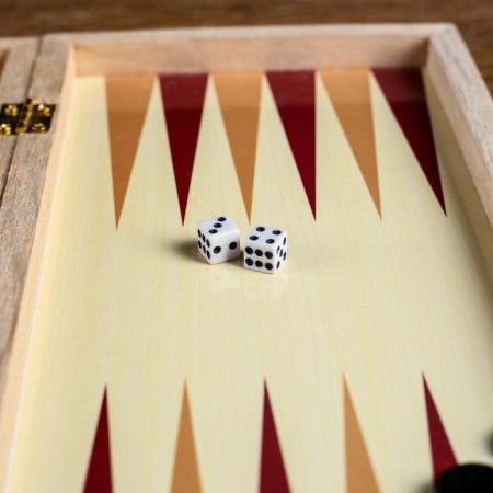 Chess, checkers, backgammon, board games, set 3 in 1, 25 x 25 cm-7
