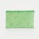 Cosmetic bag-penete on zipper, PVC, green color