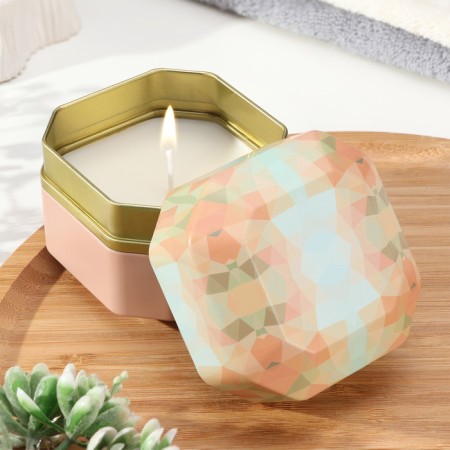 Aromatic candle in the Bank "Aromatic Candle", lemon, basil and tangerine, big