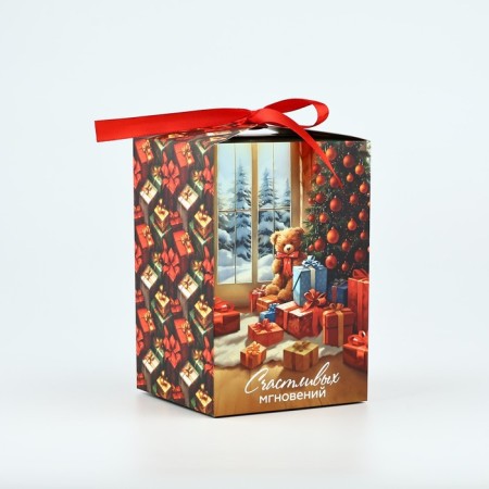 Folding box of "happy moments", 12 x 18 x 12 cm, New Year-2