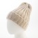 Women's hat minku with gateway, size 54-56, beige color