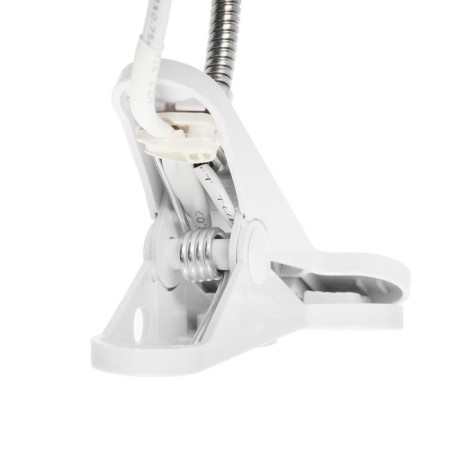 A cartridge on a flexible leg under the lamp E27, 30 cm, with an off., White, 220V-1