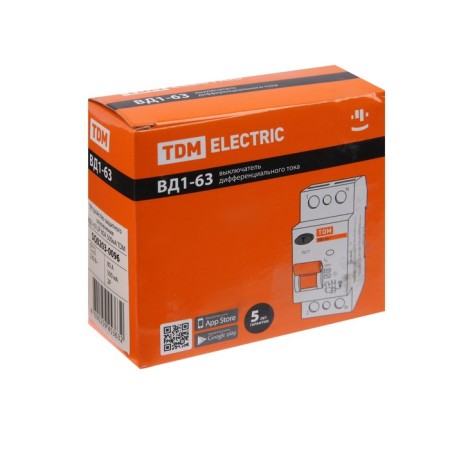 RCD TDM VD1-63, 2P, 80 A, 500MA, SQ0203-0096-5