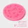 Mold Dolyana "Balt", silicone, d = 8.5 cm, pink color
