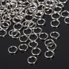 Connective ring 0.6x5mm (set 50 g, ± 950pcs) SM-973, silver color