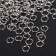 Connective ring 0.6x5mm (set 50 g, ± 950pcs) SM-973, silver color