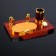 Table set 4V1 with a business card holder, red tree