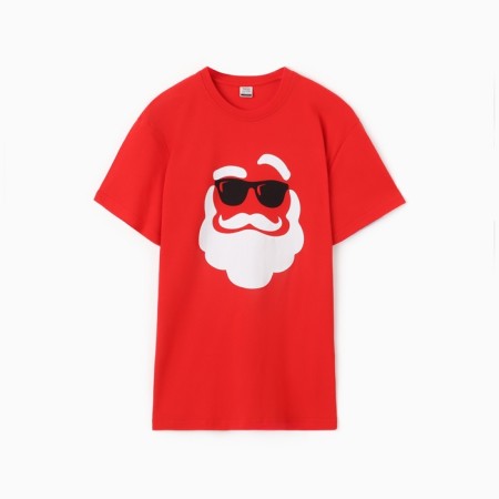 New Year. Men's T-shirt NG "Santa Claus", Red color, rr 54