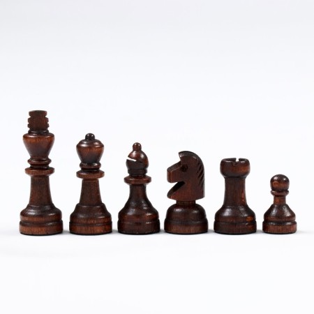 Chess Polish wooden large Madon, with three players, 35 x 35 cm, King H-6 cm-3