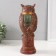 Polystone souvenir with clinics "Eagle in a green jacket on the column" 15x12.5x32 cm