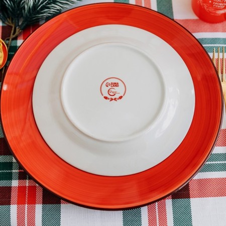 New Year. Ceramic plate "Snowman Ledysh", 20 cm-4