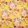 Packing paper, glossy "Happy Birthday", yellow, 70 x 100 cm, 1 sheet