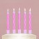 Candles for the cake "Happy Birthday", pink.