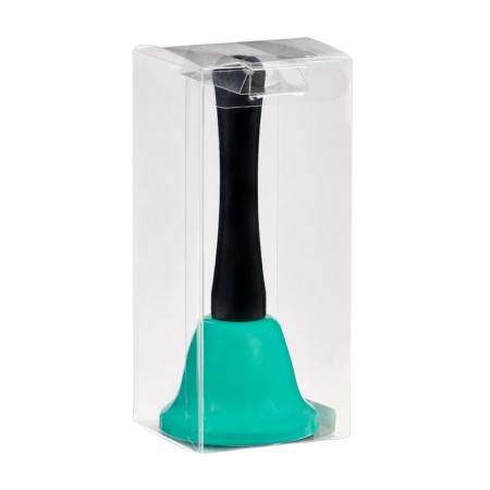 Metal bell, desktop call "Funk", 12.5 x 5 cm, turquoise-2