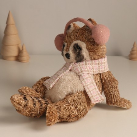 Decor "Steep raccoon in headphones" 17.5x21x18 cm-3