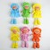 Soft toy "Doll", in a leather sundress and hat, Mix color