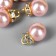 Decor for creativity plastic "Direct pink pearl with loop" set 10 pcs 1x1.2 cm