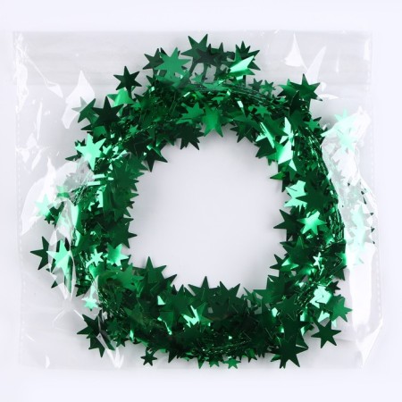 Wire for crafts and decor "Star" length - 5 meters, green color-4