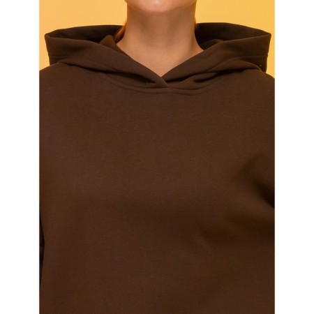 Female hoodies, size 50, chocolate color-3