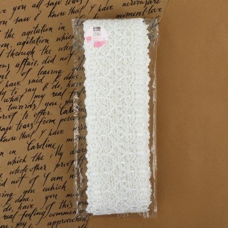 Hypure lace, 80 mm × 6.8 ± 0.5 m, white color-2