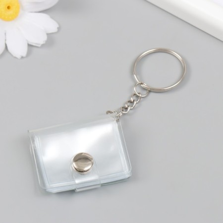 Photo album plastic on the ring in 16 photos "Transparent shine" MIX 3.5x2.5 cm-2