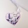 Bagon Gift Organza White "Lavender", with Shildik, 19 x 28 cm +/- 1.5 cm