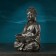 Piggy bank "Buddha with lotus" Gray stone, 31cm