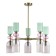 Ceiling Ceiling ST LUCE. SL2000.202.05. GEA. 5x40 watts, E14, 70x70x40 cm, golden color