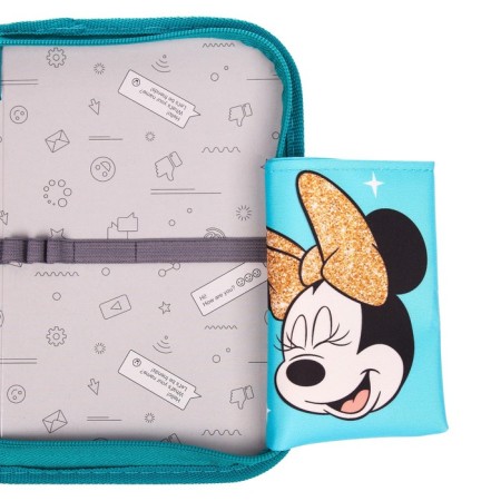 Penal frame, 1 section, 140x210x40 mm, folding pocket, tissue, Minnie Mouse and unicorn-3