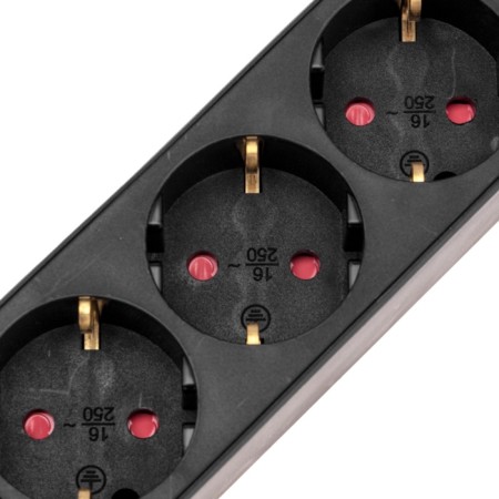 Extension cord Standard 3 Nests, 1.5m, 3x1.0mm², s/s, with a switch, 2 USB, black rexant-3