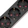Extension cord Standard 3 Nests, 1.5m, 3x1.0mm², s/s, with a switch, 2 USB, black rexant