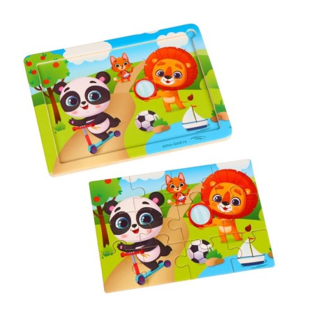 Puzzle "We play merrily", 15 x 11 cm-3