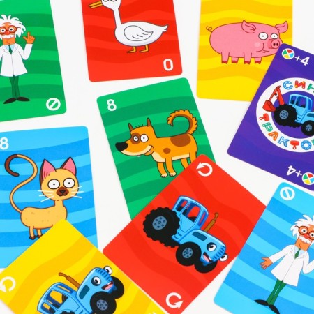 Card game "Umo Momento", Blue Tractor-1