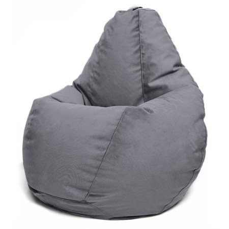 The hand-bag “pear” is positive Luma, size m, diameter 70 cm, height 90 cm, velor, color gray color