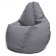 The hand-bag “pear” is positive Luma, size m, diameter 70 cm, height 90 cm, velor, color gray color