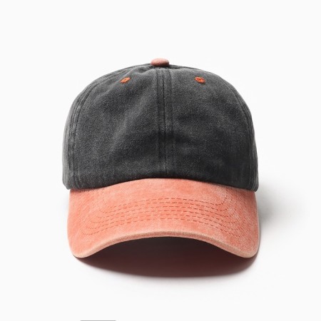 Male cap minaku, black/coral color, rr 56-58-2