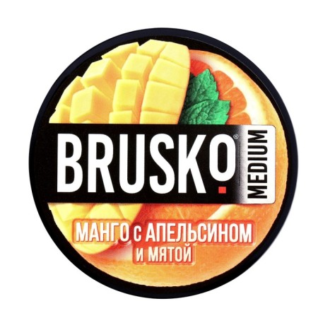 Brusko tedaby nicotine mixture "Mango with orange and mint", 50 g, Medium-1