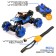 Radio-controlled machine "Jeep-Akobat", 4WD, gesture control, operates on the battery, blue color