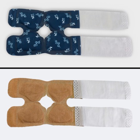 The bandage is self -heated for the knee joint, 14 × 18 × 0.5 cm, the color is blue-2
