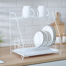 Dishes for dishes with a pallet 2-tier, 24 × 40 × 38 cm, white color